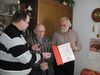 60 Jahre in der SPD: Max Eben in der Mitte zwischen Ludwich Duschek und Peter Zajontz