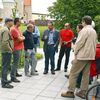 Die SPD-Kandidaten im Gespräch mit Uwe Glöckler Foto: Sabine Reiff