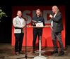 Foto: Jürgen Peters. Von links: Sascha Binder MdL, Tim Klüssendorf MdB und Thomas Reiff Vors. SPD Geislingen